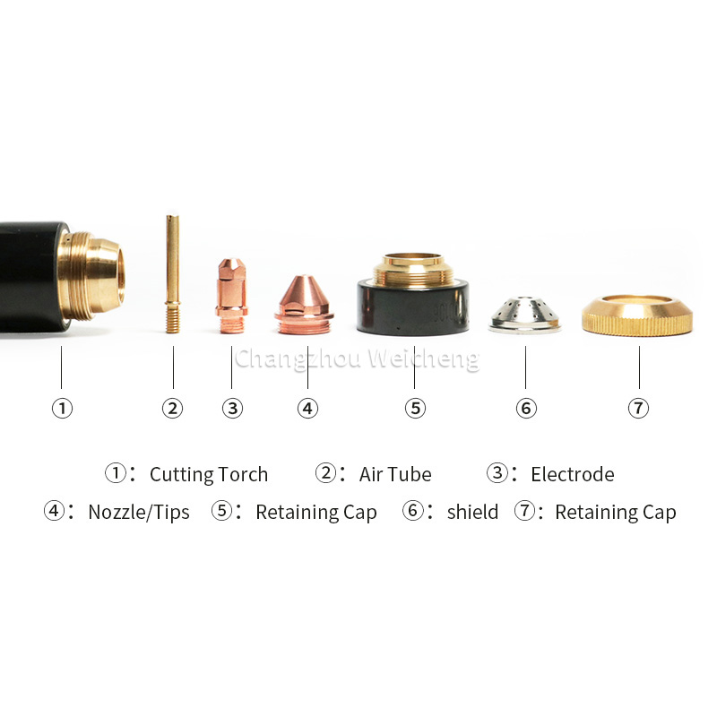 Plasma que corta o protetor consumível do plasma YGX100 YGX100104 para a tocha YGX100