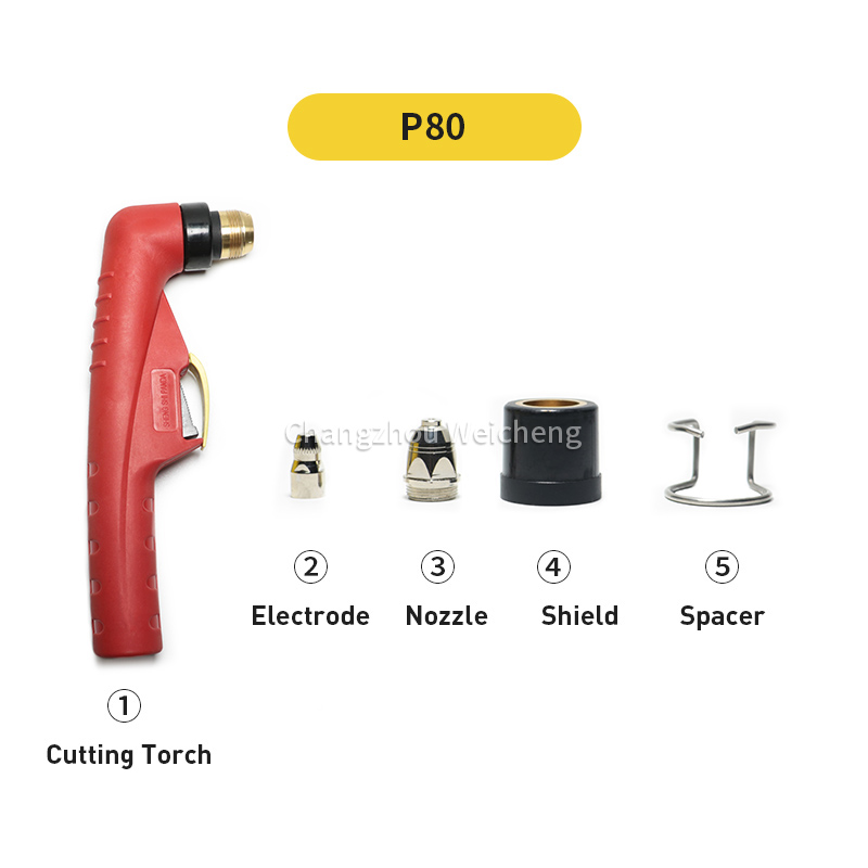  P80 Plasma Cutter Tocha Plasma Cutting Manual Use P80 Air Cooling Torch