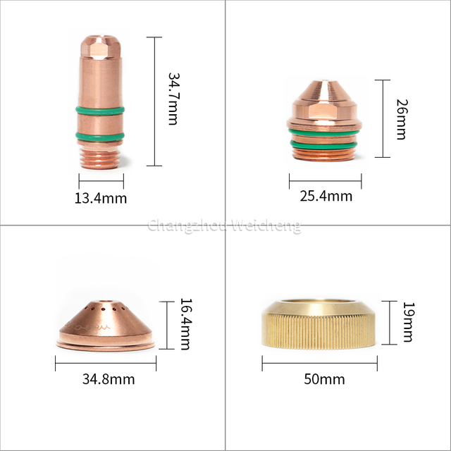 Tocha de corte de plasma YGX300 Eletrodo consumível YGX330302 Bico YGX330303 Escudo YGX330304 Tampa de retenção YGX330305 YGX330306