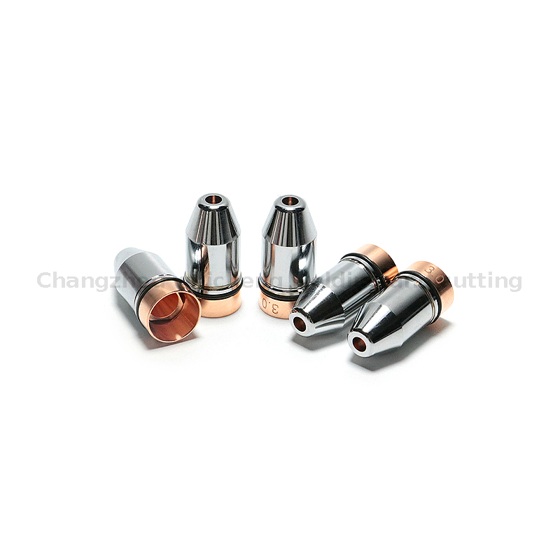 Bicos de bala calibre de camada dupla 3.0mm bico de spray de cobre bala máquina de corte de fibra lasermech